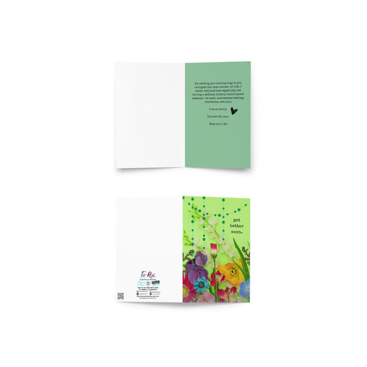 Get Better Soon No Medical History Greeting Card