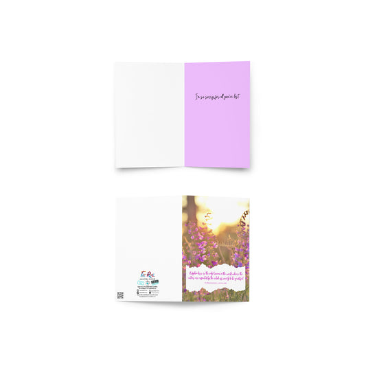 Adoption Loss Be Grateful Rev. Keith C. Griffith Quote Greeting Card