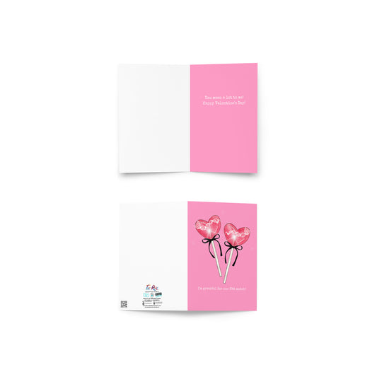 I'm Grateful For Our DNA Match Valentine's Greeting Card