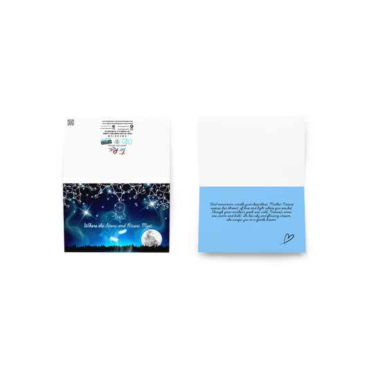 Where The Stars and Rivers Meet Greeting Card