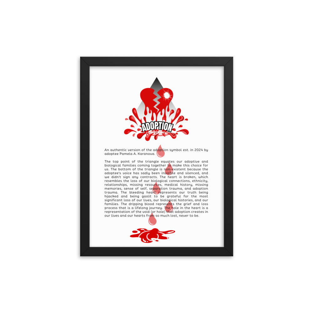 Authentic Adoption Symbol Limited Edition Framed Poster