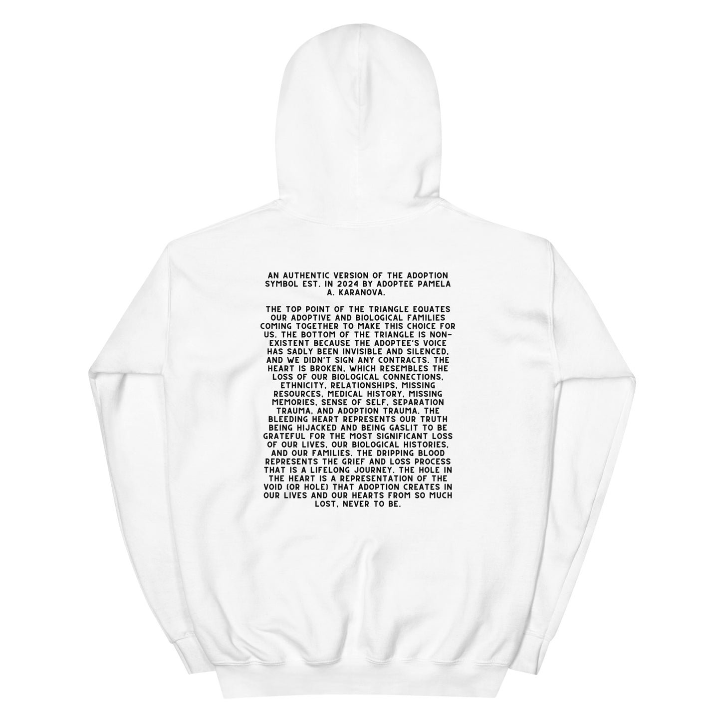 Authentic Adoption Symbol Front & Back  Limited Edition Unisex Hoodie